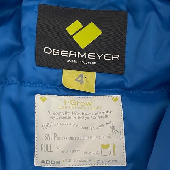 Obermeyer Boys Endeaver Ski Jacket Size 4 - Picture 6 of 6